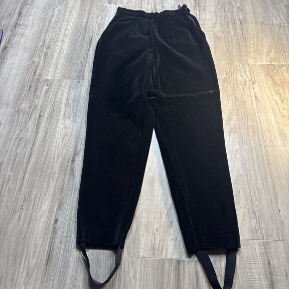 Vintage Brooks Brothers Velvet Equestrian Pants With Stirrups Size 4 - Picture 1 of 10